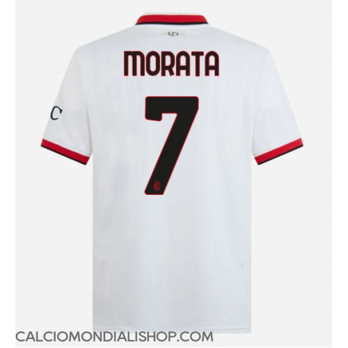 Maglie da calcio AC Milan Alvaro Morata #7 Seconda Maglia 2024-25 Manica Corta